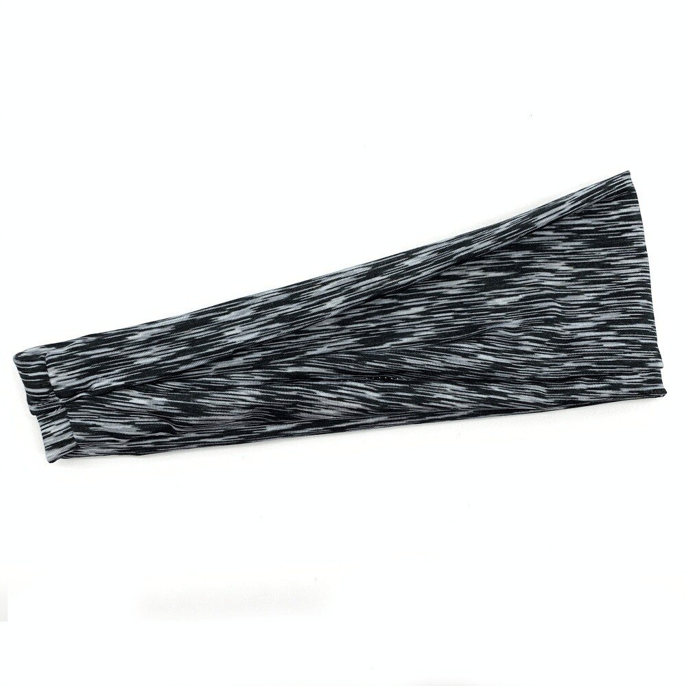 Diadema de ciclismo para hombre y mujer, banda para el sudor para deportes al aire libre, turbante de secado rápido, banda para el pelo para correr, Bandana para bicicleta, pañuelo para la cabeza: Black