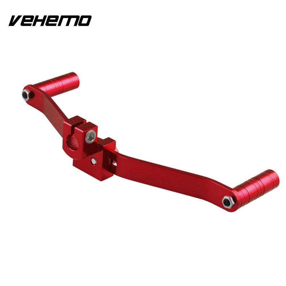 Doble cabeza motocicletas motocicleta palanca de aluminio Universal de cambio de velocidad de cambio de marchas modificado de palanca de cambio de marchas ATV: red