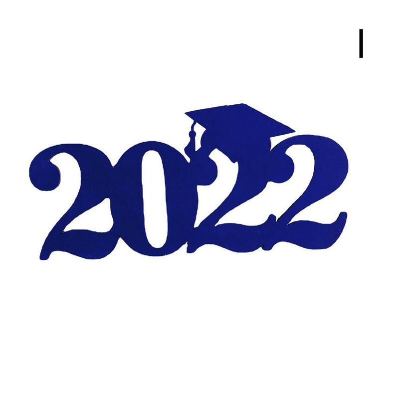 Senior 2022 Graduation Decoration Graduation Party Photo Decoration Prop V3V5: Dark Blue