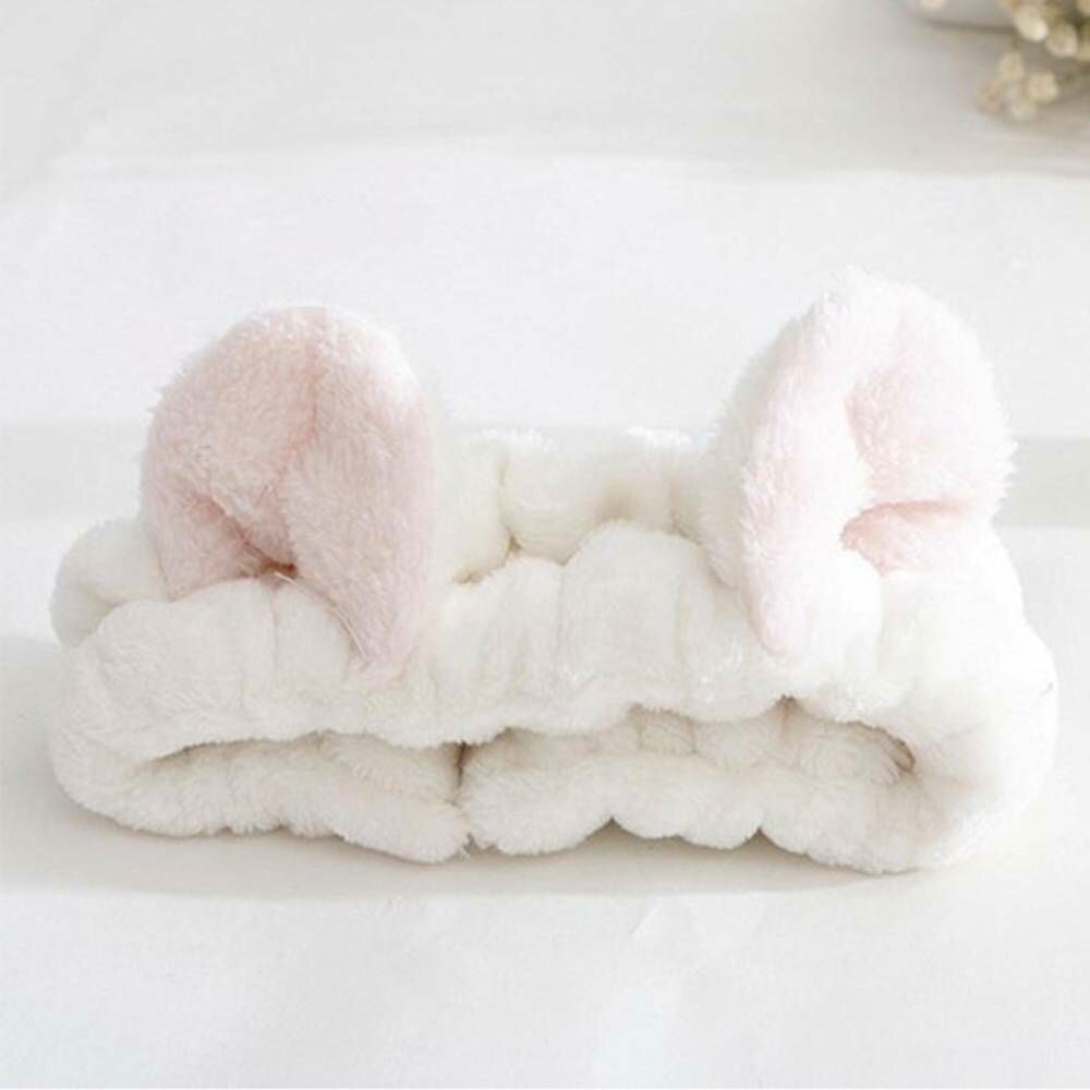 Bandeau à oreilles de chat pour filles, bandeau pour cheveux pour Spa, moelleux, maquillage, nettoyage du visage,