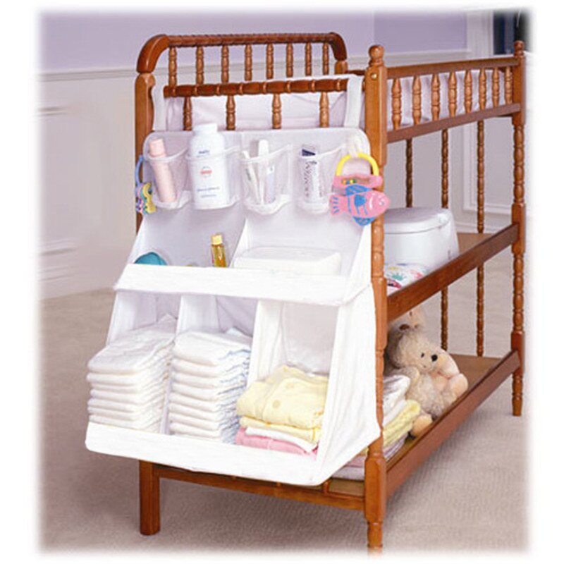 Baby Crib Kinderen Bed Opknoping Tas Draagbare Waterdichte Luiers Bedside Organizer Bed Bumper Wieg Zak Beddengoed Accessoires