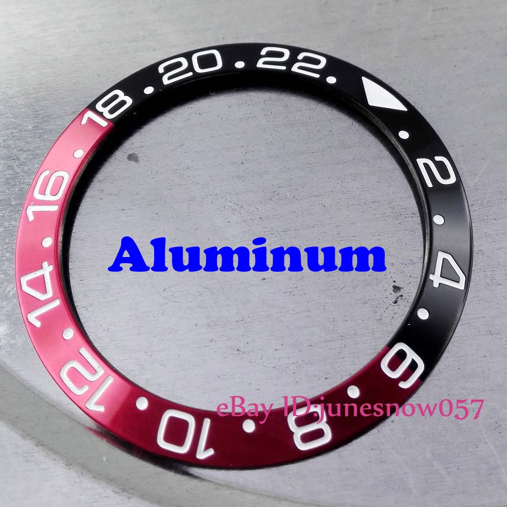 Multi-color 38mm keramische lunette voor gmt-model herenhorloges