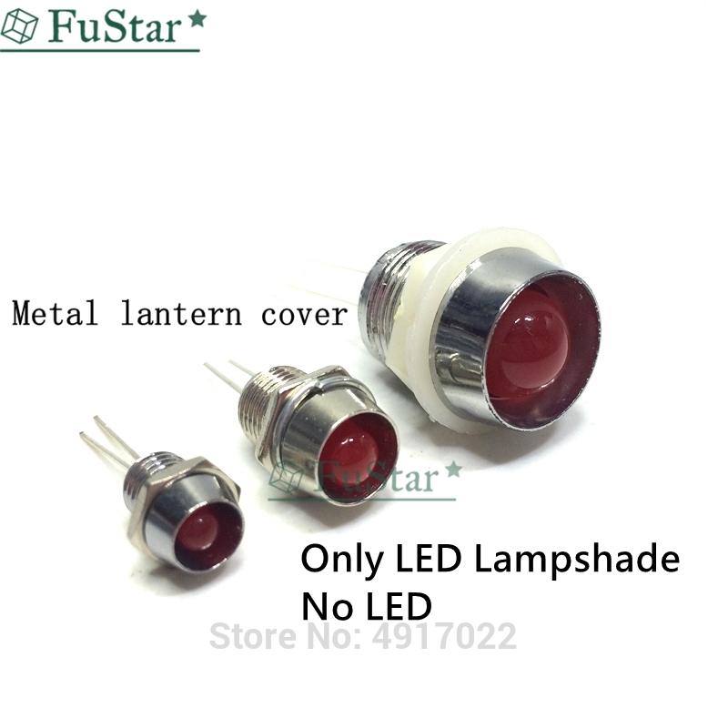 10 p 3mm 5mm 8mm 10mm Chroom Metalen LED Houder Bezel Clip Mount Panel Display Houders voor 3mm LEDs Light-emitting Diodes Lampenkap