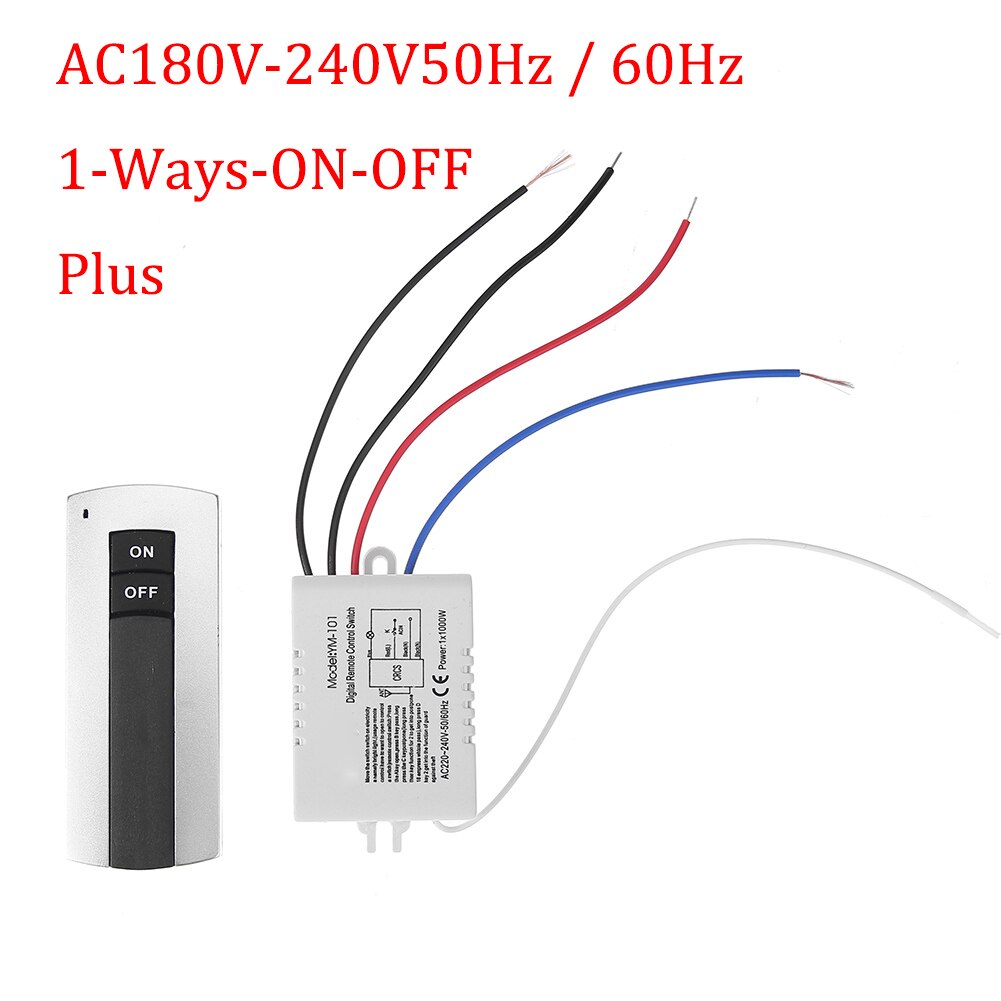 4 Poorten Draadloze Afstandsbediening Digitale Afstandsbediening Schakelaar Lightswitch: 1 way