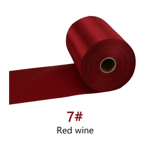 8cm/10cm/15cm de ancho 25 metros/rollo de cinta de satén champán cinta de poliéster para silla de boda/coche/decoración de costura a mano DIY: Láser brillante / S