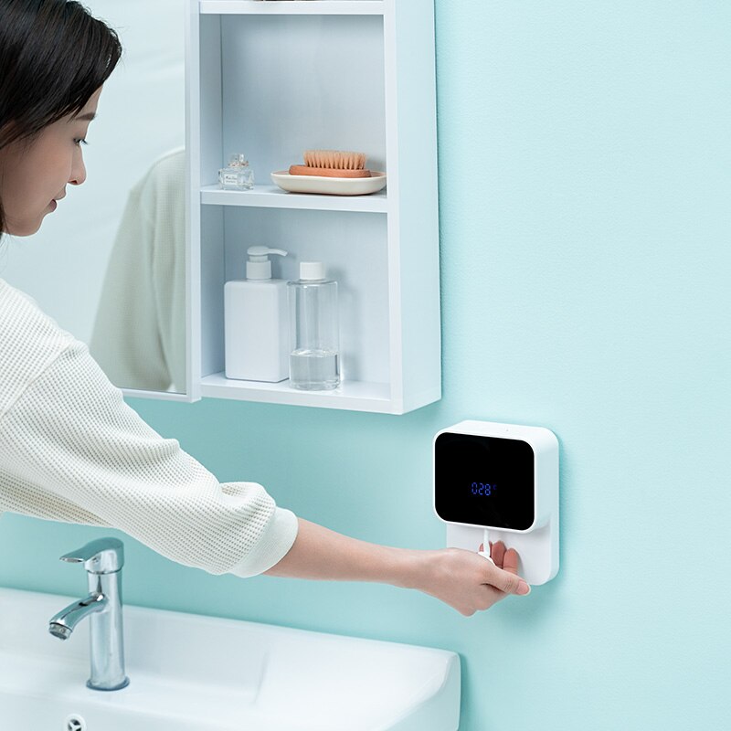 Youpin Original Led-anzeige Automatische Induktion Schäumen Hand Scheibe Sensor Haushalt Infrarot Schaum Seife Dispenser Für Häuser Mall