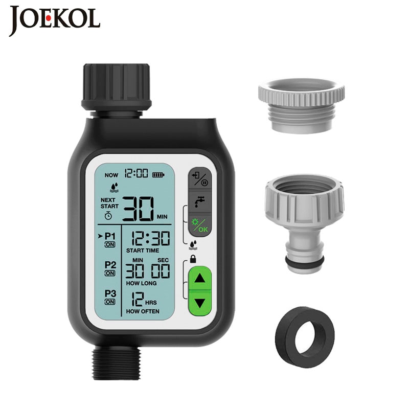 Garden Water Timer Waterproof Watering Timer With Rain Sensor Irrigation Timer Automatic Watering System Irrigation Controller