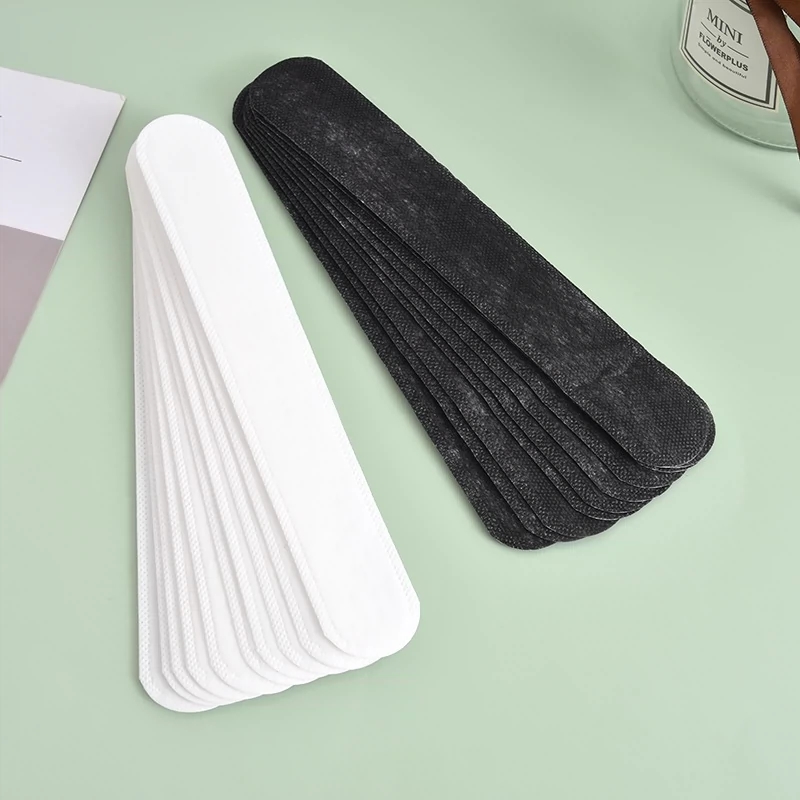 30 Uds sombrero pegatinas absorbentes de sudor mujeres hombres algodón Anti-suciedad cinturón deportivo tapa llanta cinta blanca Invisible sombrero tamaño reductor Liner Pad