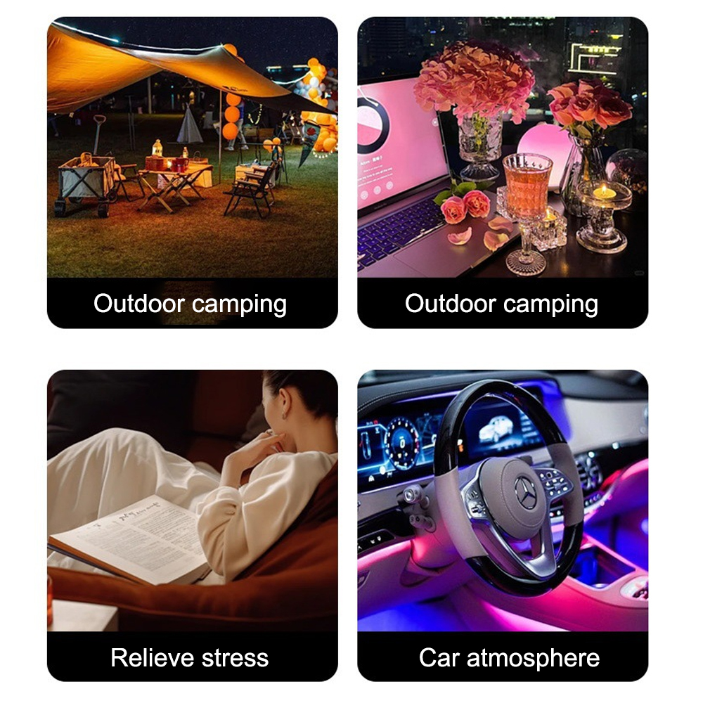 Tentverlichting op zonne-energie Campinglamp LED-nachtlampje op zonne-energie Omgevingslantaarn Oplaadbaar 5-modi Buitenbruiloften Vakantietuin ﻿