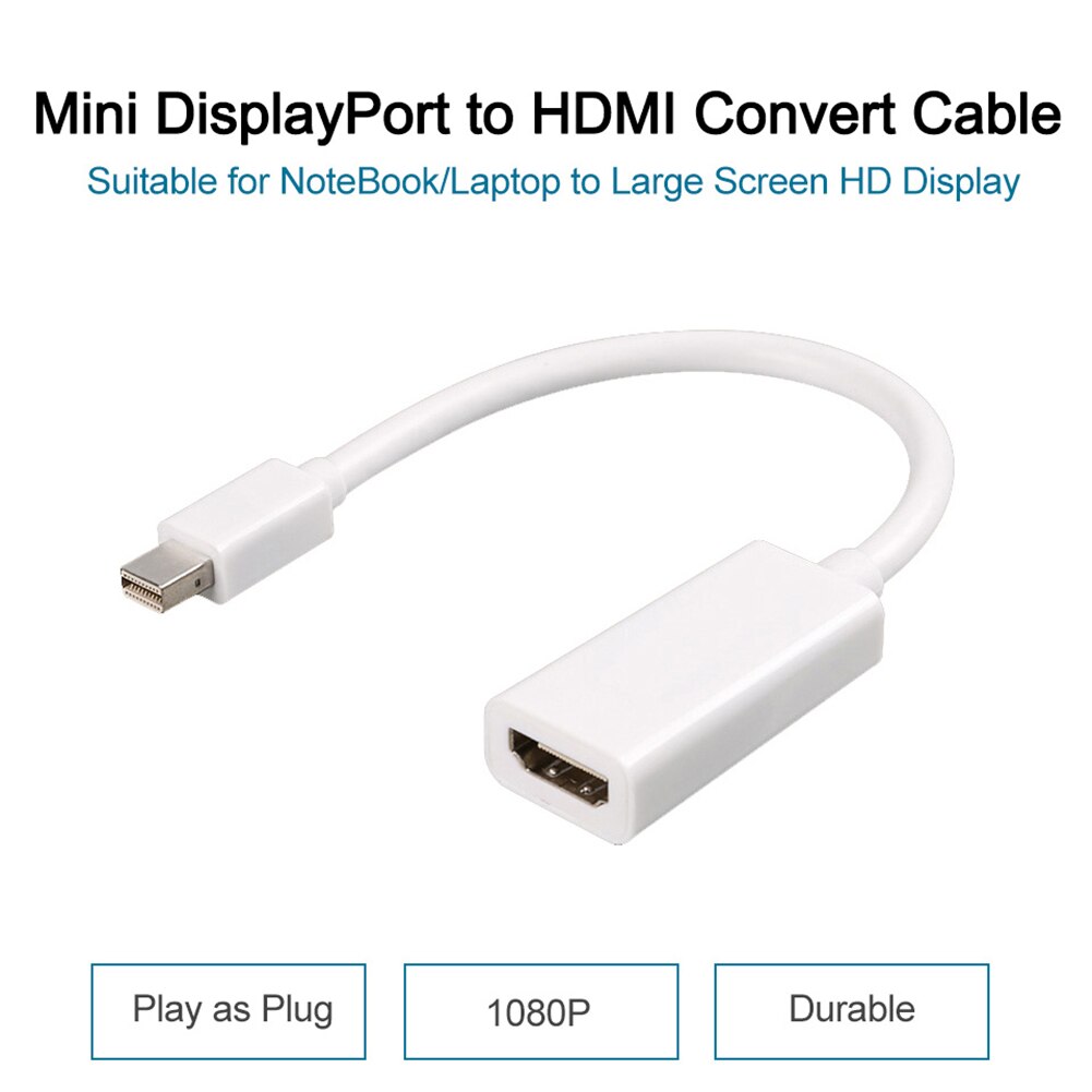 Mini DP Auf HDMI Mini DP ZUM HDMI Kabel Mini Displayport Adapter Konverter Kabel 1080P Laptop Computer Zubehör