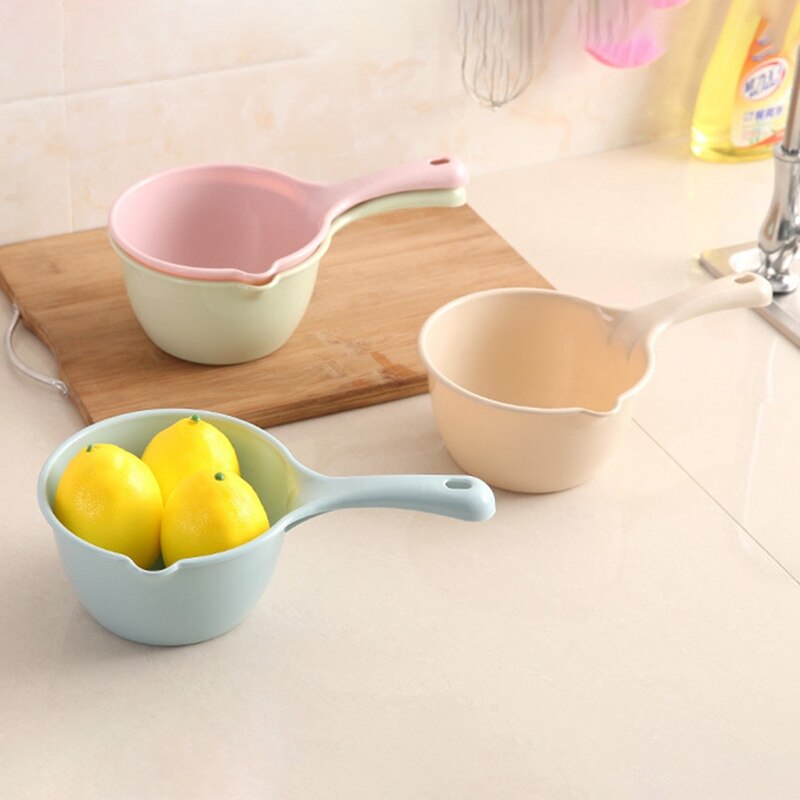Cuillère à eau pour la maison cuisine salle de bains multifonctionnelle en plastique louche à eau longue poignée bain outils Bailer
