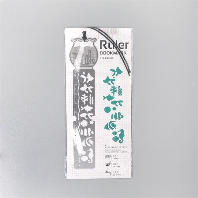 Mini regla hueca de 10 Cm, regla de Kawaii para estudiantes, herramienta de dibujo de papelería, reglas de Metal huecas, suministros para estudiantes, 1 ud.: 4