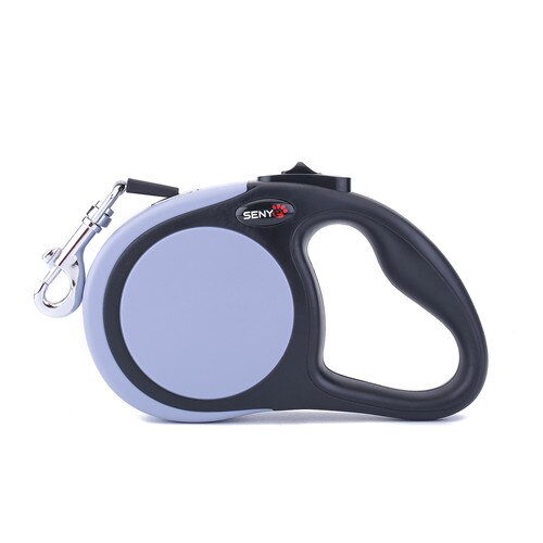 Dog Leash Retractable Automatic Extending Puppy Walking Running Leads 3M/5M Premium Durable Dog Traction Rope Belt Pet Leash: gray / 5M