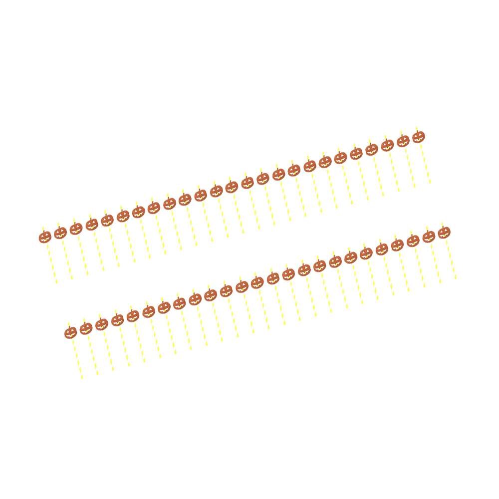 50 stuks halloween papieren rietjes horror spin pompoen vleermuis papieren drinkrietje halloween feestdecoratie doe-het-zelf grappige rietjes