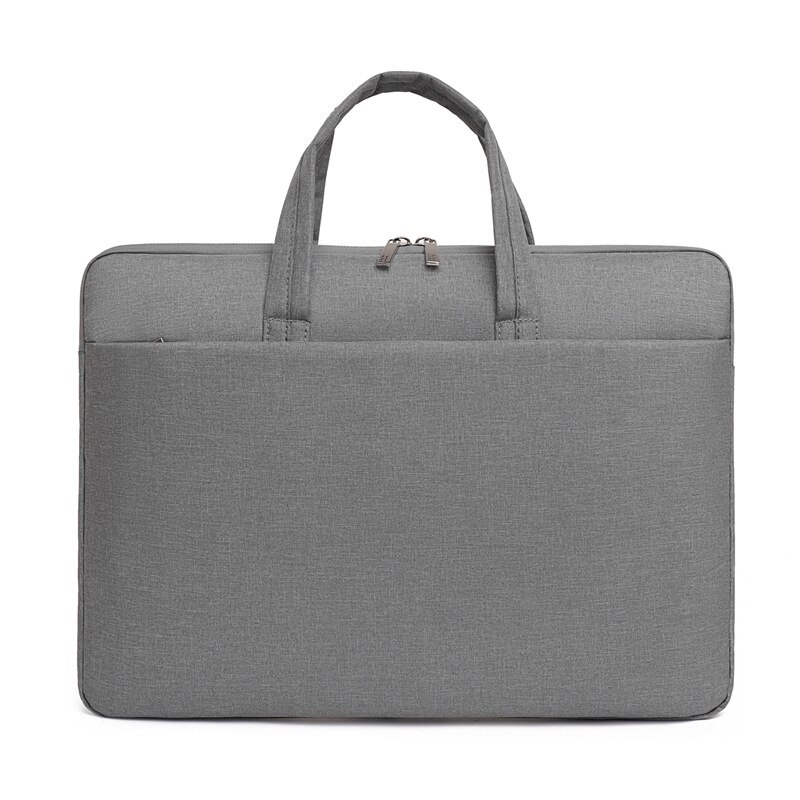 Mannen Waterdichte Aktetas Laptoptas Voor Vrouwen Business Handtas Vrouwelijke Notebooktas 13 14 15 Inch Voor Macbook Pro Case: gray 15