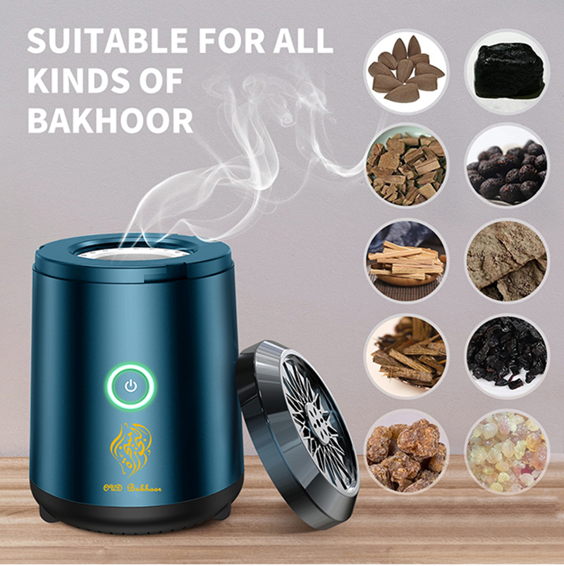OUD Bakhoor brûleur d'encens électrique USB Bakhoor USB diffuseur d'arôme porte-encens Portable encensoir électronique musulman