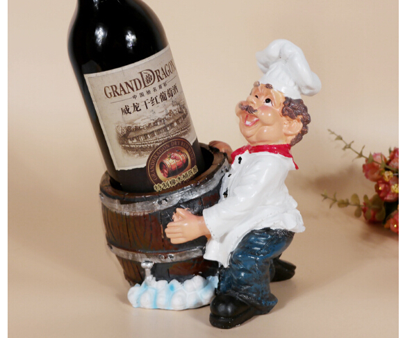 Resin wine rack brothers chef table wine bottle decor decoration two size to select A2050