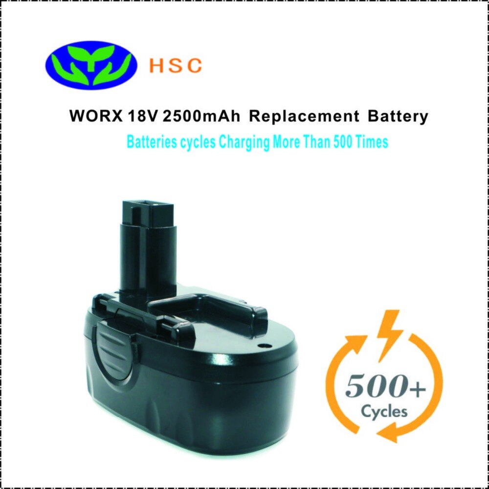 WOX18B 2500mAh 18V NiMh Battery Replacement WORX WA3127 Original Battery