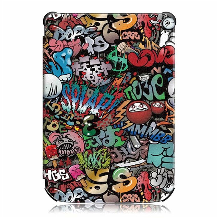 Painted Smart case for Pocketbook 616/627/632 6'' Book case for PocketbooBasic lux2 book /touch/lux4 touch hd 3 cover Case: tu ya