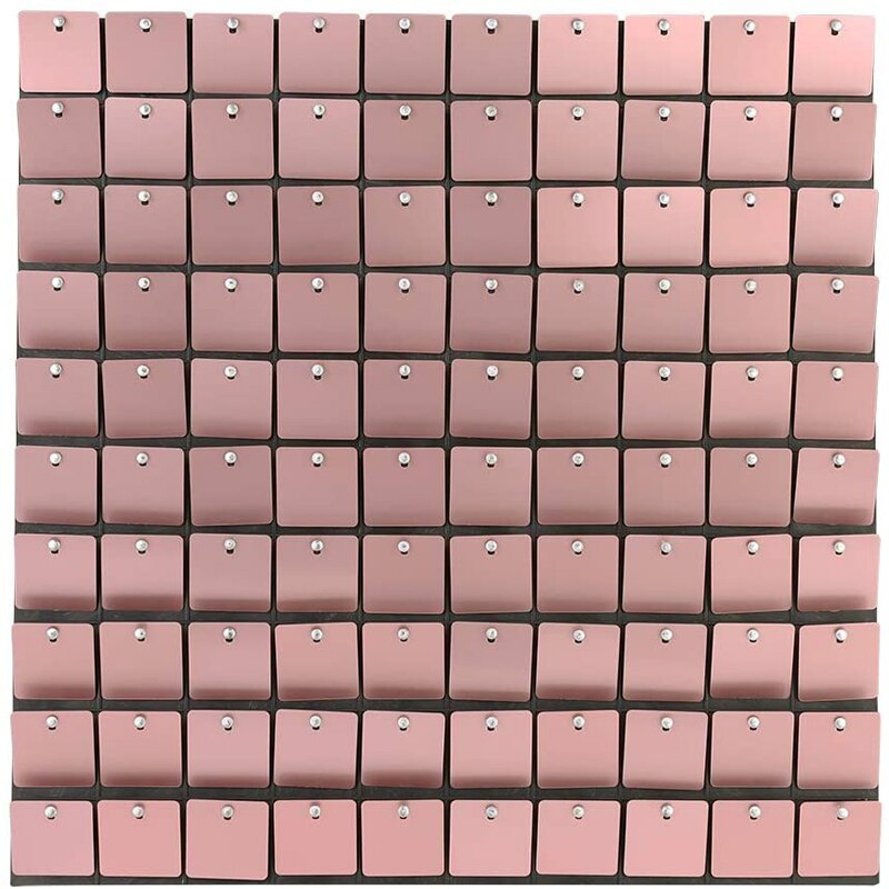 Panel de fondo de pared con lentejuelas brillantes, 1 pieza, espejo dorado brillante, decoración de cumpleaños, Año y boda