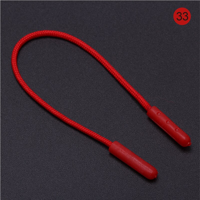 Tirette en plastique 50 pièces/lot, cordon de fermeture à glissière Compact, sac de bagages, tête de fermeture à glissière: color 33