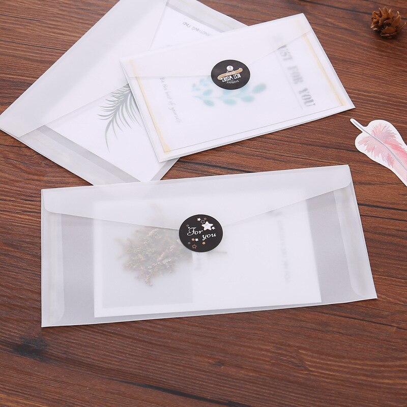 20 teile/los Benutzerdefinierte transparent Umschlag Transluzenten Papier Umschläge einstellen knapp Jahrgang Hochzeit Einladung Umschläge für Karten