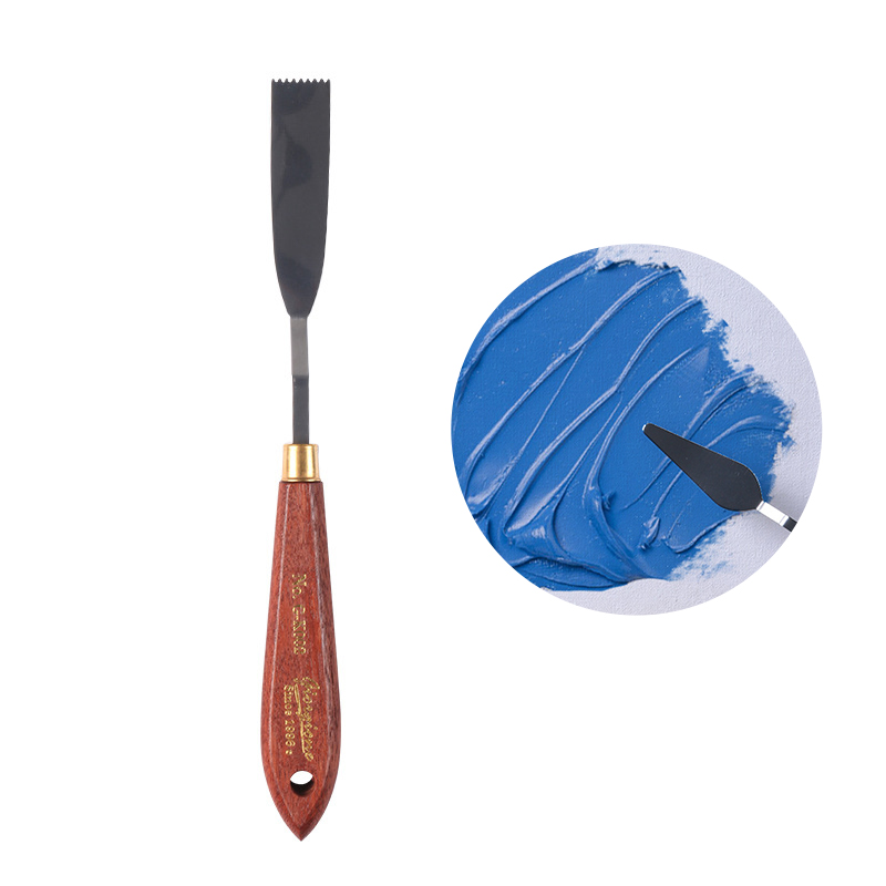 Espátula de artista, cuchillo de paleta, juego de cuchillos de pintura, raspador de mezcla de pintura, cuchillo de paleta de acero inoxidable, espátula artística de pintura