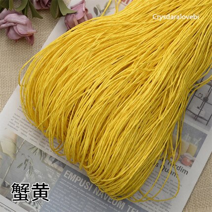 500G Raffia Stro Garen Hand Haken Garen Voor Diy Hoeden Handtassen Kussens Verpakking Wikkelen Materiaal Gehaakte Stro Hoed Lijn tas: 7