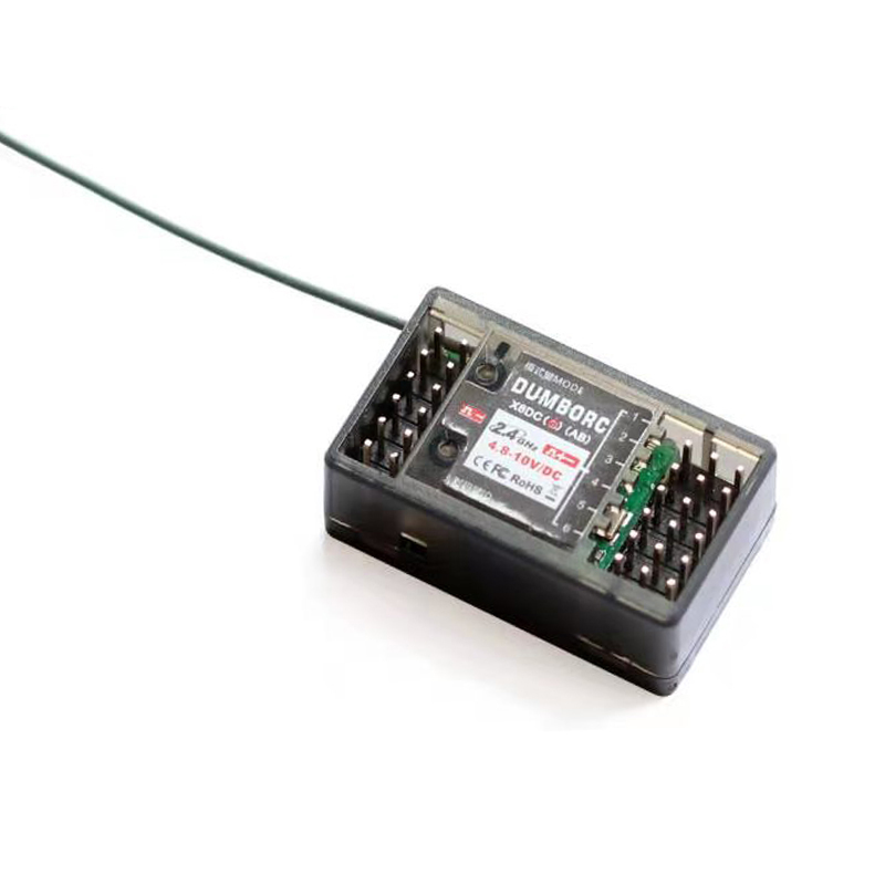 DumboRC X6 2.4G 6CH émetteur télécommande avec X6F/X6FG/X6DC/X6DCG gyroscope récepteur cc pour RC voiture réservoir bateau MN modèle ZD Racing: Bleu marine