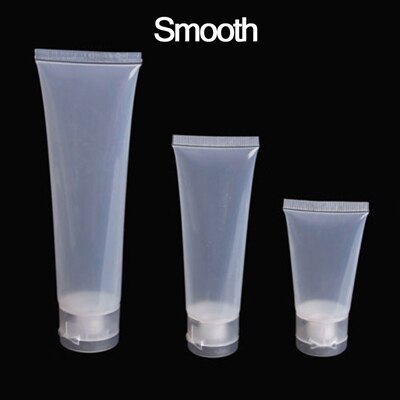 50 stuks 20ml 30ml 50ml 100ml lege cosmetische crème-emulsie lotionpotjes, transparante plastic zachte tubes verpakking containers
