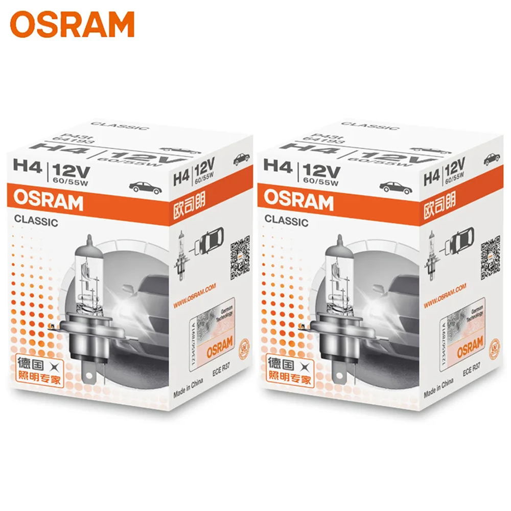 OSRAM classico 9003 HB2 H4 64193 P43t faro standard lampada alogena 12V 60/55W 1650/1000lm 3200K originale Ciao/lo trave HAL: Azzurro di cristallo