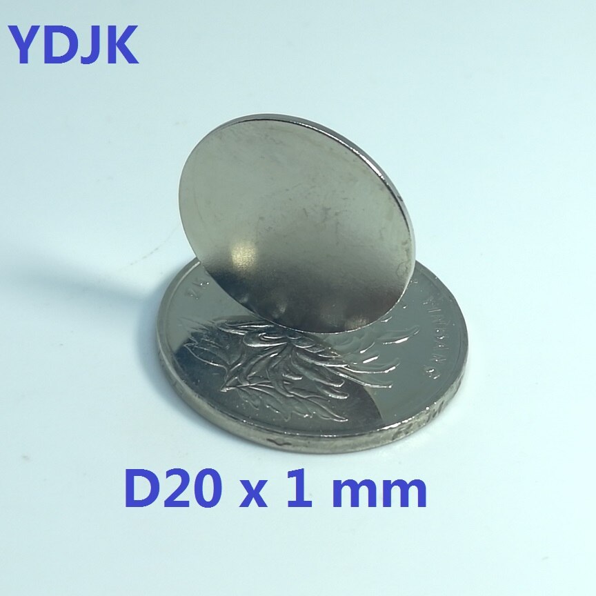 10 20 50 100 Stks/partij Neodymium Magneet 20*1 N35 Sterke Disc Mm Ndfeb Magneet 20X1 Rare aarde Permanente Magneet 20 X 1 Voor Speaker