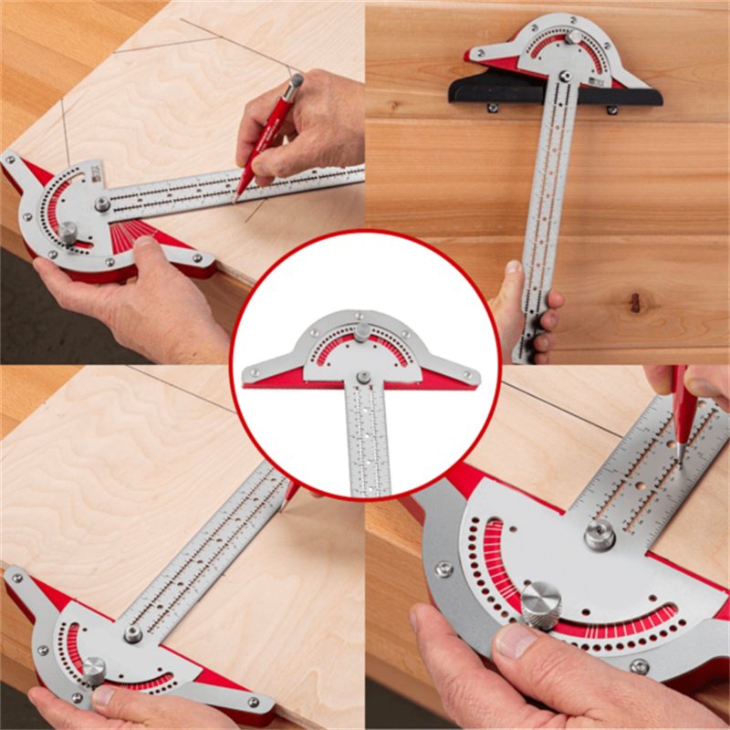 Woodworkers Edge Ruler Roof Measuring Angle Ruler Multi-function Tools for Carpentry Woodworking PR