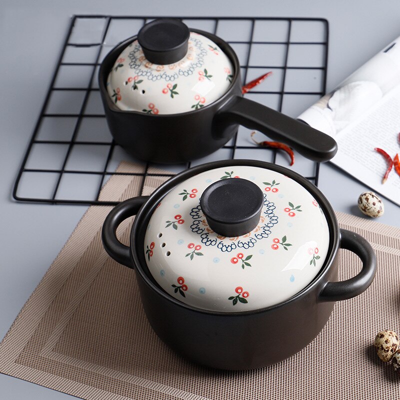 Pata pata keitto kotitalous kaasu korkean lämpötilan kestävä keraaminen savipata riisipata liesi kivipannu keittiö liesi