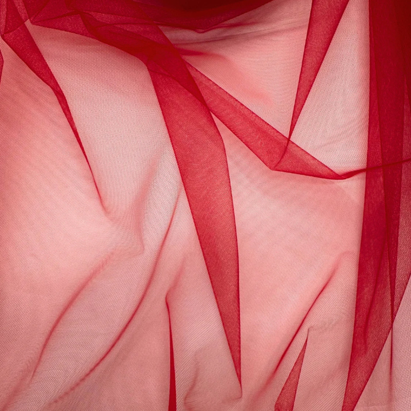 Tela de tul rojo Extra suave por yarda, tul mate de 63 "de ancho, tela de malla para velos, vestido tutú, fondos, Material de costura DIY