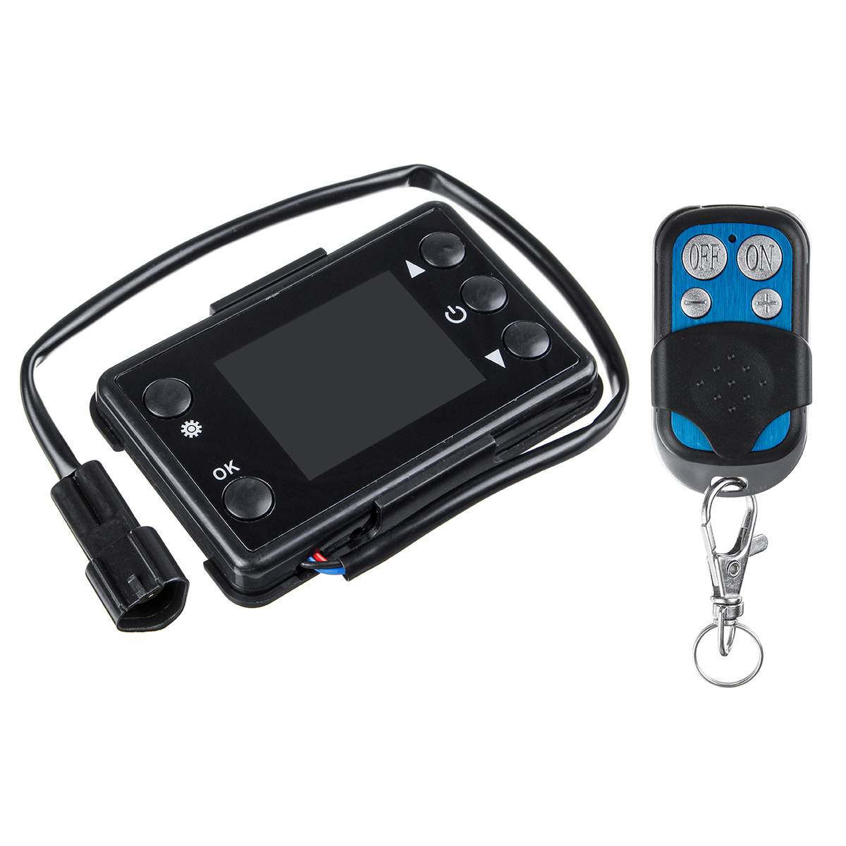 12v/24v diesels luftvärmare lcd -skärm switch+fjärrkontroll för bil diesels luftvärmare parkeringsvärmare