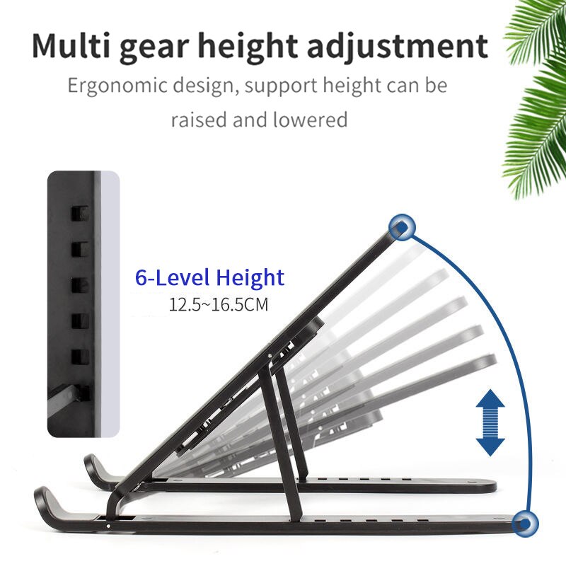 Universal Laptop Stand Adjustable Foldable Desk Rotation Support For MacBook Pro iPad PC Tablet Notebook Desktop Portable Holder