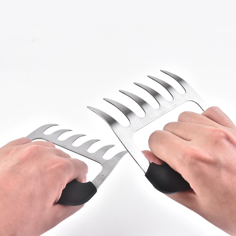 Grill poter kød kløer makulering gafler tang metal strimler kylling shredder svinekød håndtering udskæring bbq grill kød handler