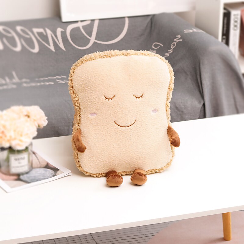 Yeaknow Cute Sandwich Plush Toy Soft Bread Plush Throw Pillow Cartoon Hug Pillow Cushion Home Decor: 36cm Mom toast