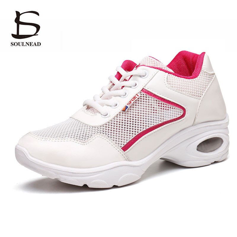 Chaussures de danse Jazz et Hip Hop pour femmes, baskets modernes à semelle souple, de sport et de Fitness