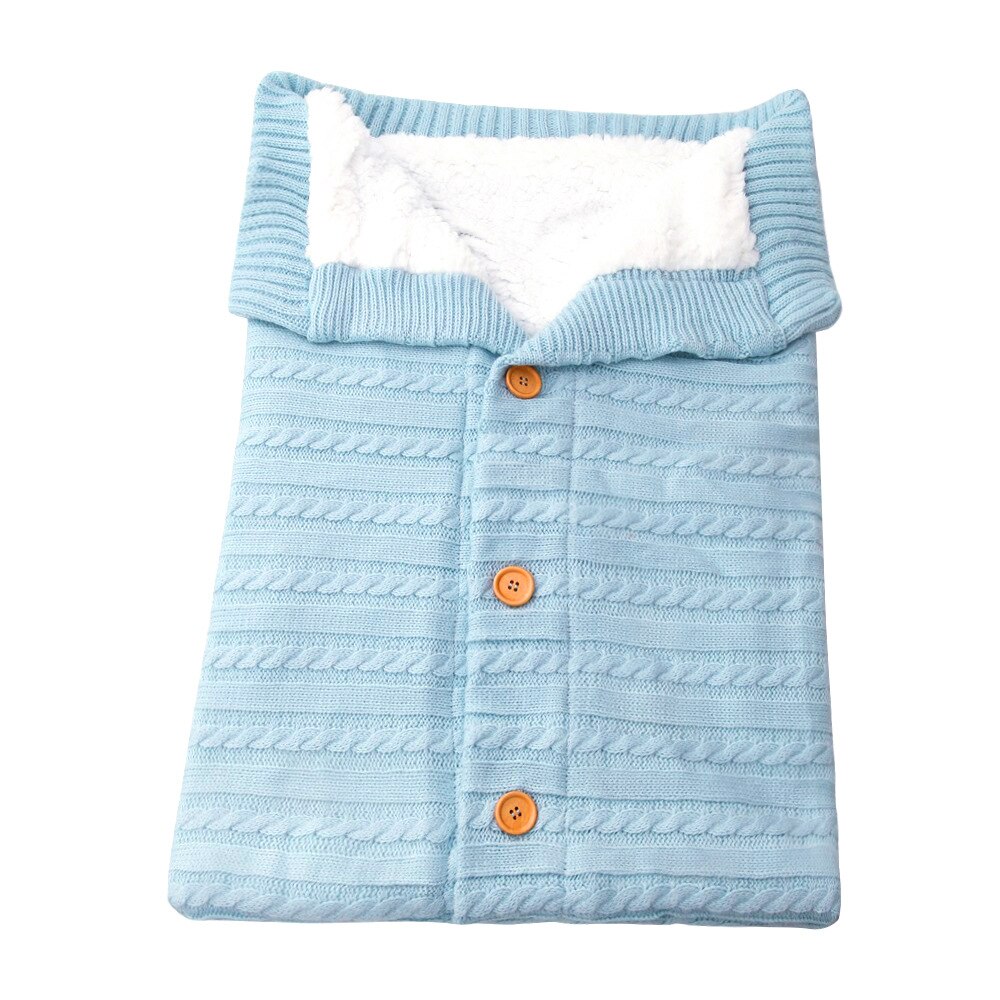 Baby Schlafsack Winter Warme Schlafsäcke Kleinkind Geschmack betroffen wickeln wickeln Kinderwagen wickeln Kleinkind Decke wickeln Schlafsack 0 ~ 12M: Blau