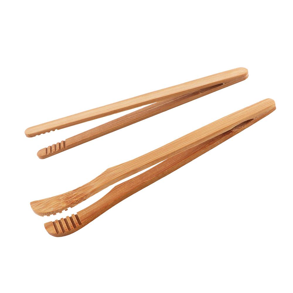 Fleck Brot Bambus Klemme wiederverwendbare Küche Tee Pinzette Greifer Lebensmittel Zange Toast Clip