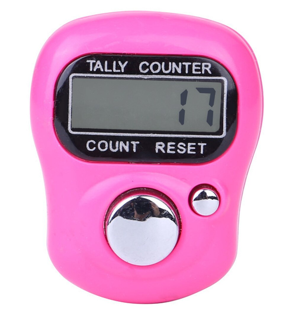 NEUE 1PC Mini Digit Digital LCD Elektronische Golf Finger Hand Ring Stricken Reihe Tally Zähler TALLY Schrittzähler Zufällig farbe