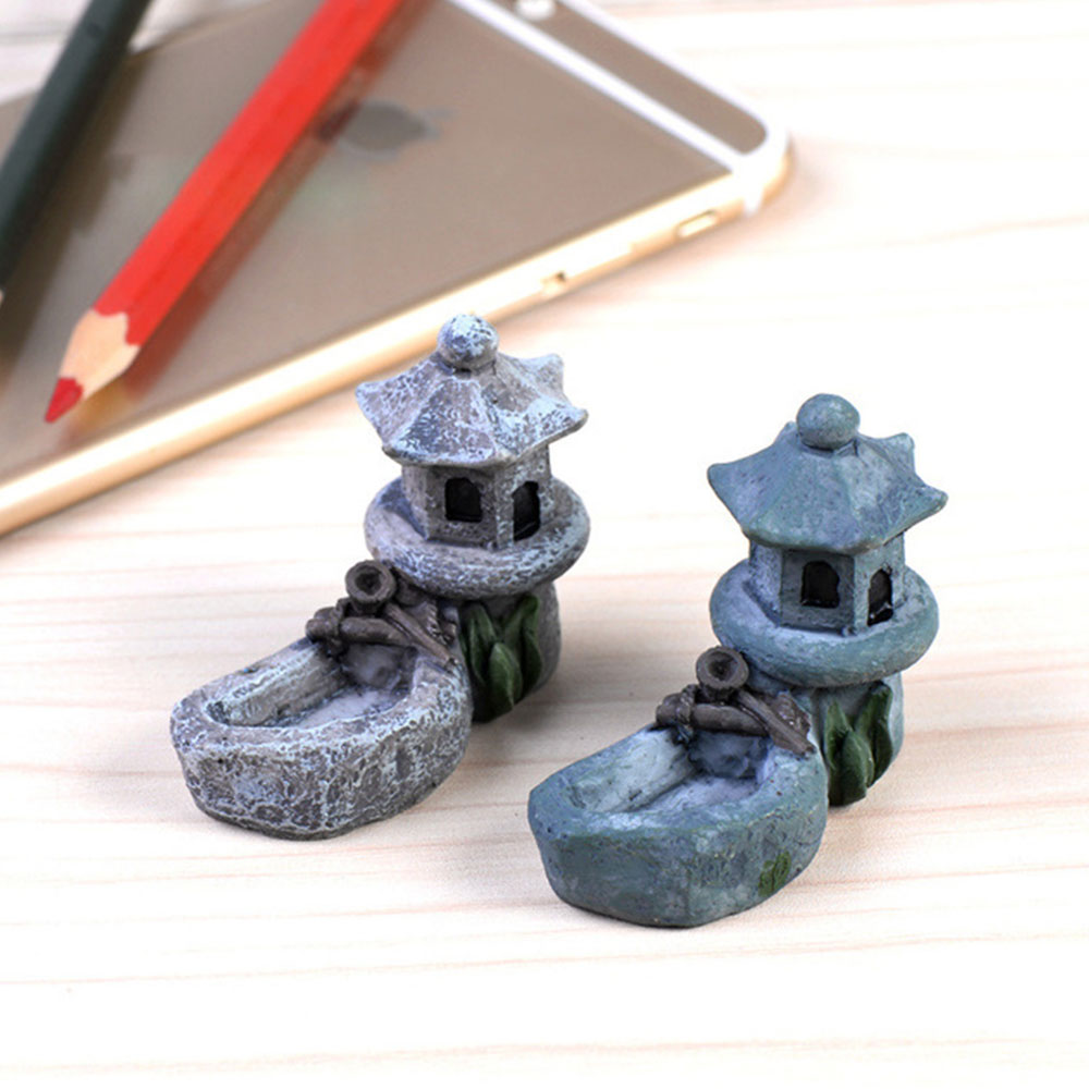 Harpiks have miniature håndværk gårdhave landskab smukt legetøj græsplæne gør-det-selv figurer naturtro bonsai mikro landskab have mini
