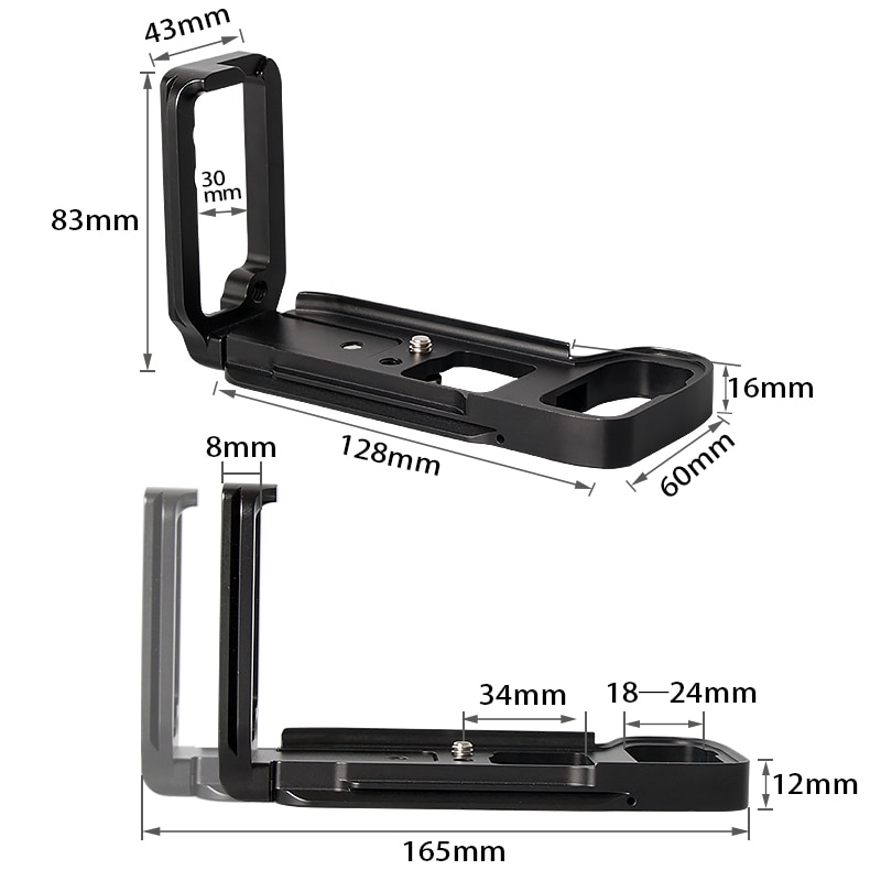 Quick Release L Plate Holder Hand Grip for SONY A7III A7RIII A7M3 A7RM3 camera Tripod Bracket for Benro Arca Swiss Tripod Head