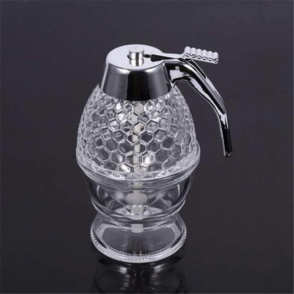 Distributeur de miel de cuisine, Pot de miel, distributeur de gouttes d'abeille, bouilloire, Pot de rangement, support de jus, tasse de sirop, bouteille transparente à presser
