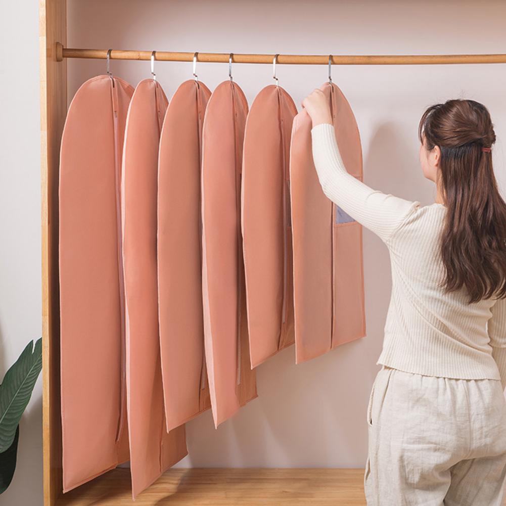 Bequem Non Woven Stoff Tuch Mantel Wiederverwendbare Staub-Proof Kleidung Abdeckung für Anzüge Kleidung Hängen Tasche