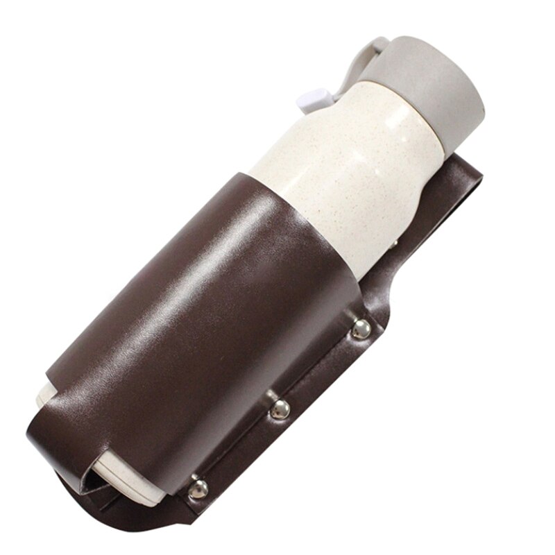 Bahre Flasche Halfter Halfter Tragbare PU Leder Hände Frei für Camping Getränke FS99