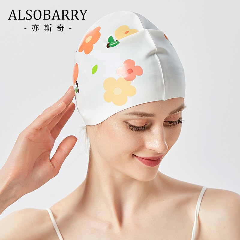 Gorro de baño de tela de silicona para hombre y mujer, alta elasticidad, impermeable, protege las orejas, accesorios de natación
