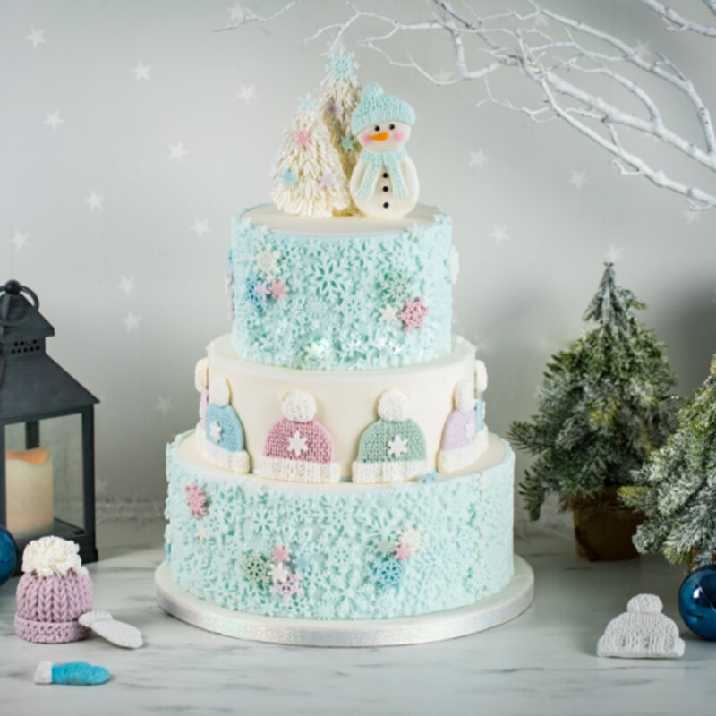 Christmas Cookie Molds Fondant Cakes Decorating Tools Silicone Molds Sugarcrafts Chocolate Baking Tools For Cakes Gumpaste Form